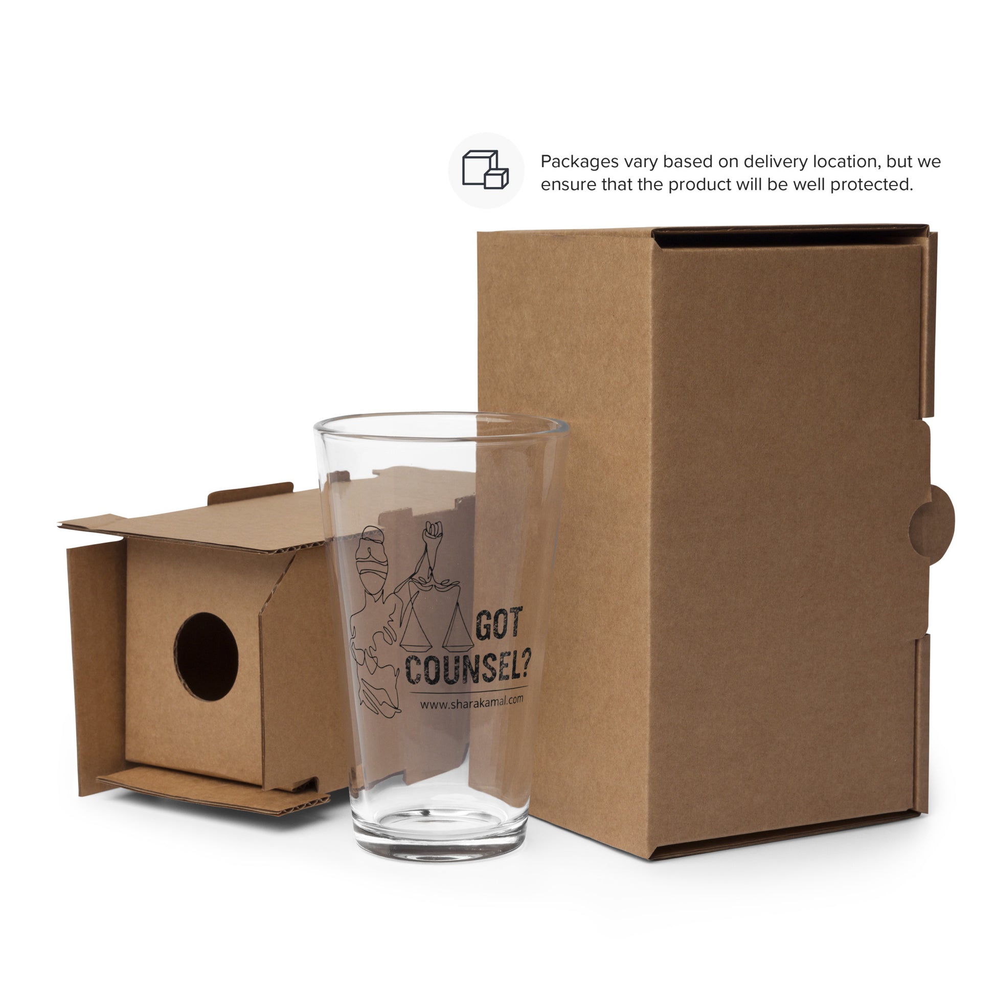 Got Counsel? Shaker Pint Glass image 1