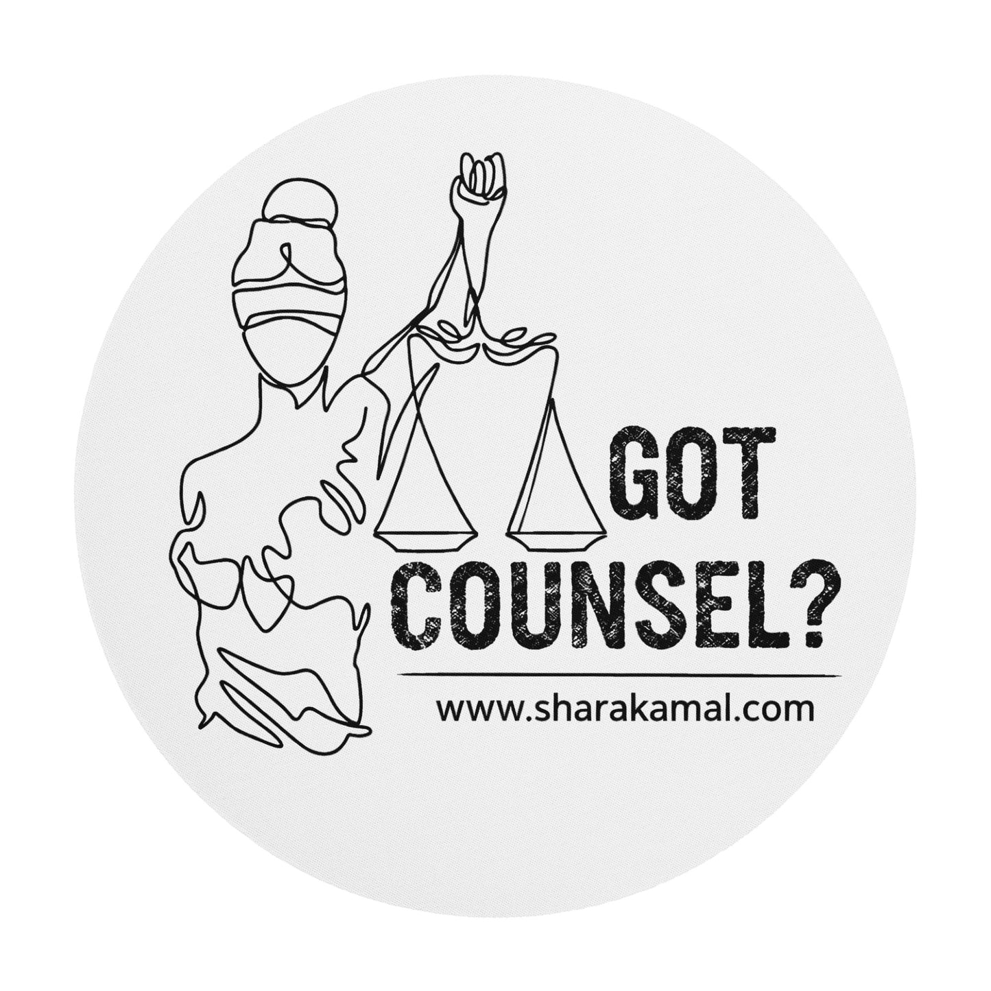Got Counsel? Round Mouse Pad image 0